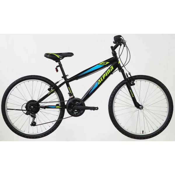 ALPINA ALPHA MTB 26'' 21G shimano με αναρτηση BLACK-GREEN 2022