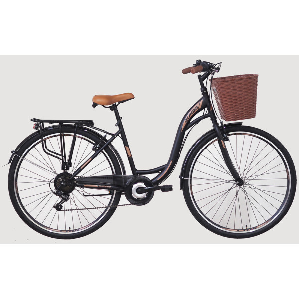 ALPINA CITY 28'' μαύρο με shimano 2022 (2800GB)