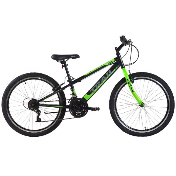 Ποδήλατο Trail 40E 24x11 ΜΤΒ 21Τ Μαύρο Πράσινο