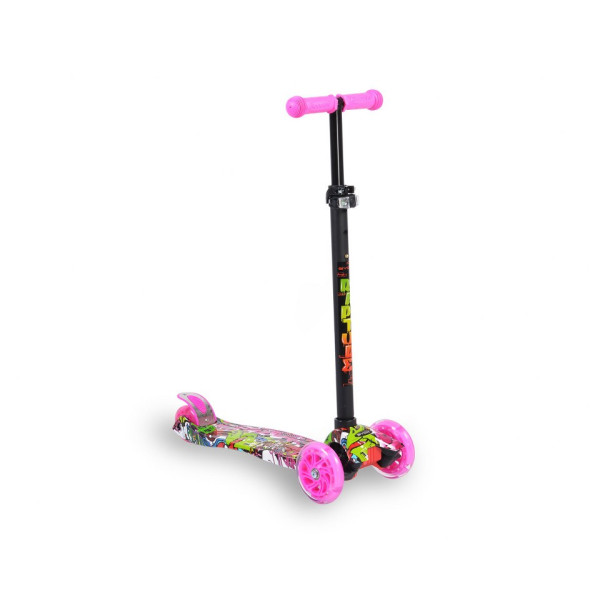 Πατίνι Scooter Rapture με Φωτιζόμενες Ρόδες Pink Byox 3800146255442