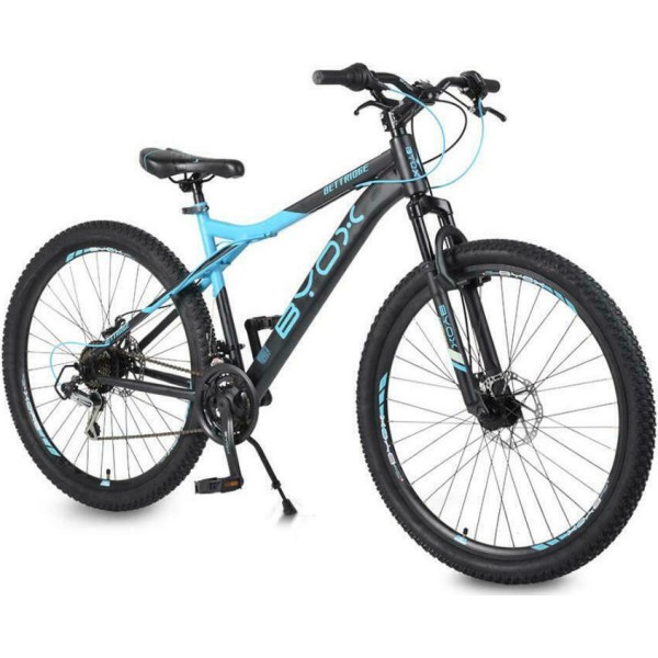 Byox Bettridge 27.5" Mech. Discs Μαύρο/Μπλε Mountain Bike με 21 Ταχύτητες Shimano- Εμπ. Ανάρτηση 2022