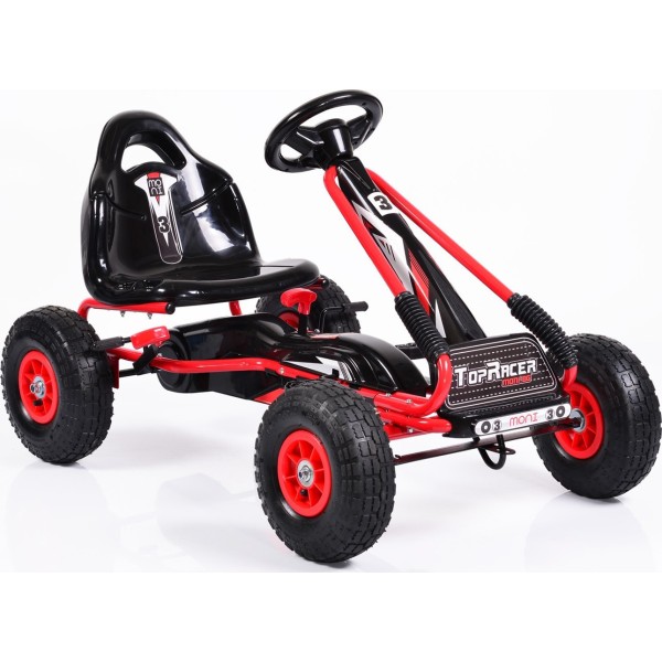 Παιδικό Αυτοκινητάκι Go Kart με πετάλια Air Wheels Top Racer Red Cangaroo 3800146241261