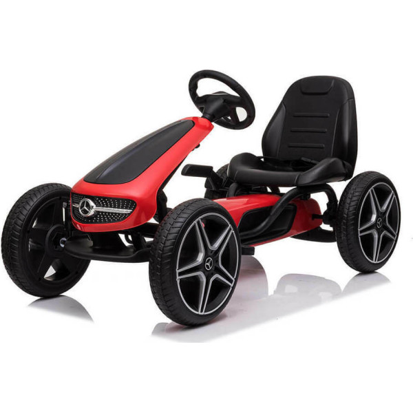 Aυτοκινητάκι Παιδικό με Πετάλια Go Kart XMX610 Mercedes-Benz Eva Wheels Moni Red 3800146230609
