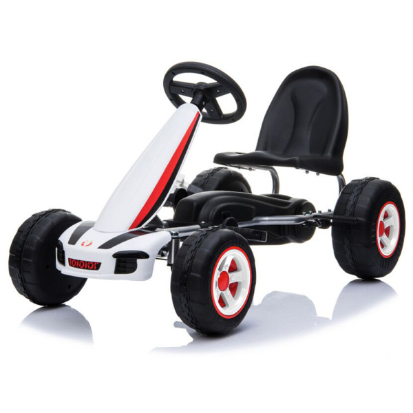 Αυτοκίνητο με πετάλ Go cart Fever white B005 3800146230029