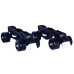 ΑΘΛΟΠΑΙΔΙΑ 10306 Αυξομειούμενα Πατίνια/Roller Skates 2 σε 1 - Μαύρο 