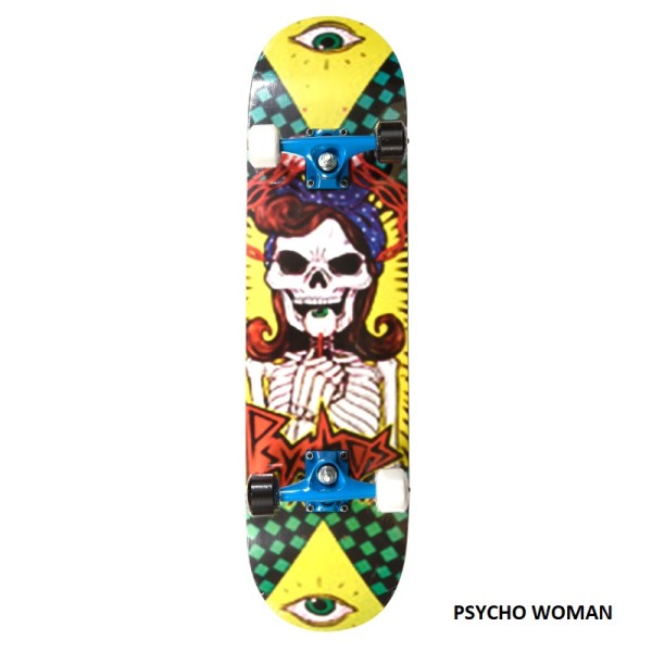 Skateboard Τροχοσανίδα στενή ΑΘΛΟΠΑΙΔΙΑ , απλή Νο3 001.4001 psycho woman