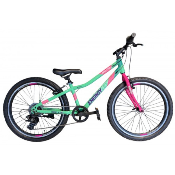 Παιδικό Ποδήλατο Energy Bike Fun 24" - Mint Green Neon Pink - 7 speed