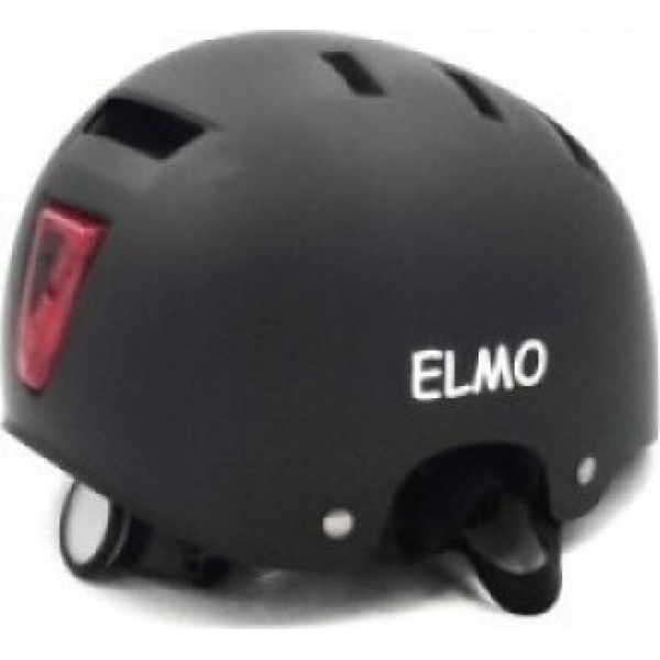 Elmo S-348 Κράνος Ποδηλάτου Μαύρο με Φως LΕD