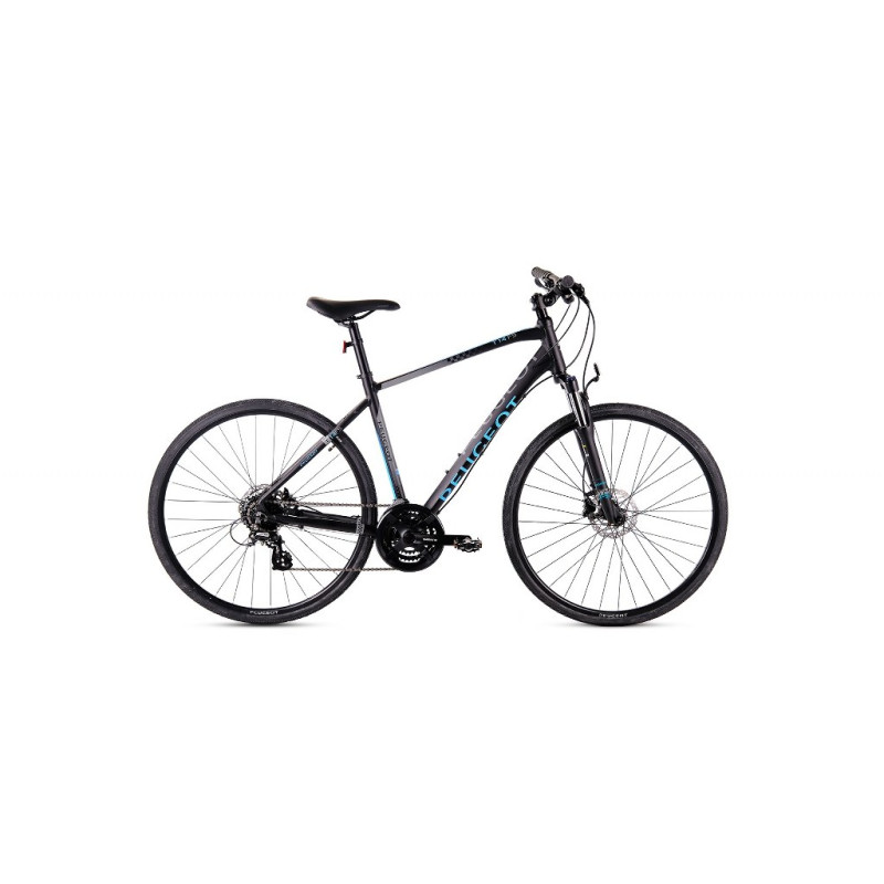 PEUGEOT T14-FS 28'' 51H HYBRID AL-6061 24SP. HD ALTUS BLACK BLUE